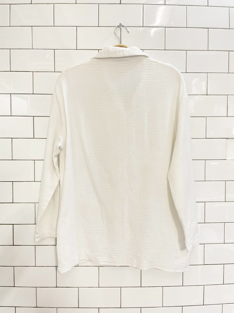 x2 gauze cotton resort shirt + shorts set - good market thrift store