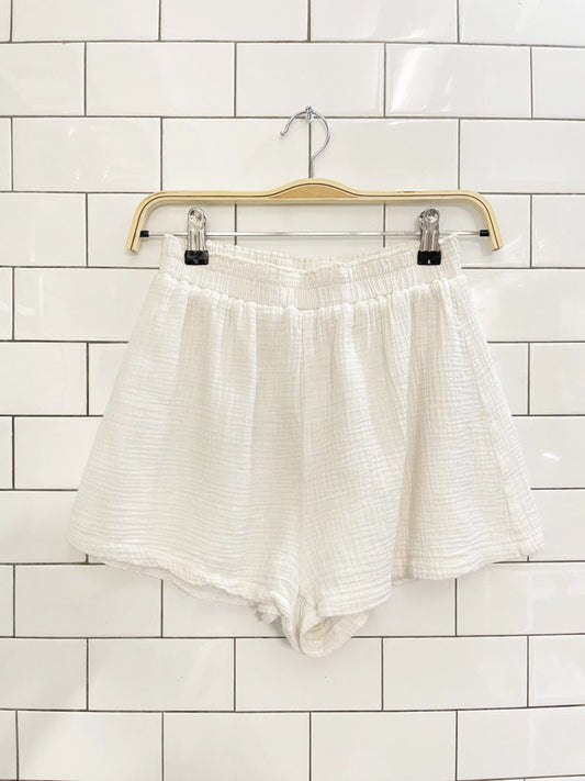 x2 gauze cotton resort shirt + shorts set - good market thrift store