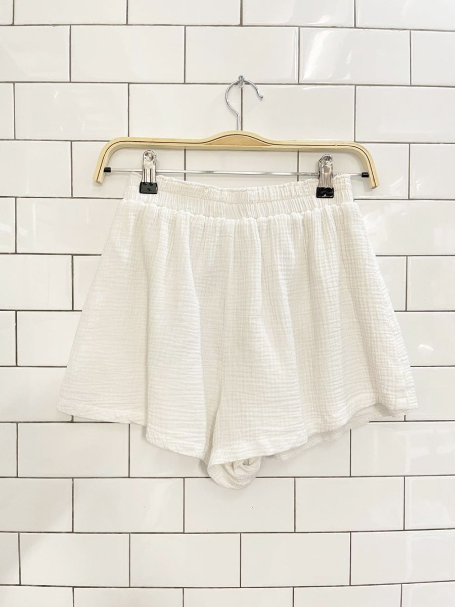 x2 gauze cotton resort shirt + shorts set - good market thrift store