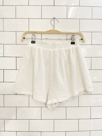 x2 gauze cotton resort shirt + shorts set - good market thrift store