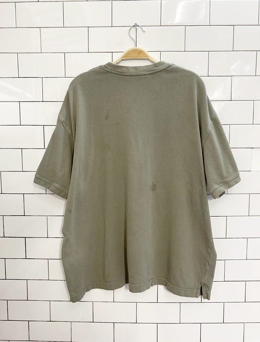 vintage 00s nike earth tone minimal tee - good market thrift store