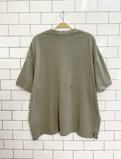 vintage 00s nike earth tone minimal tee - good market thrift store