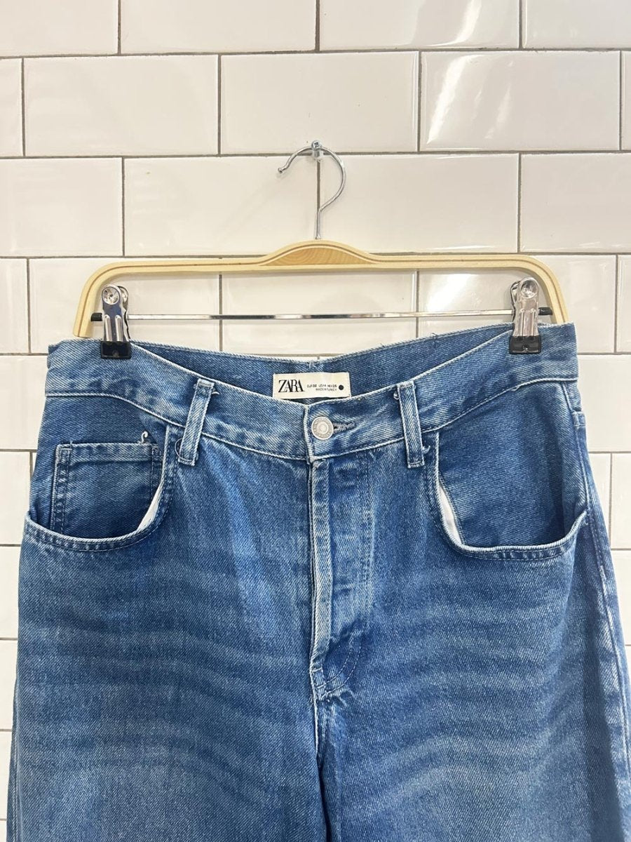 zara wide leg jeans - good market thrift store