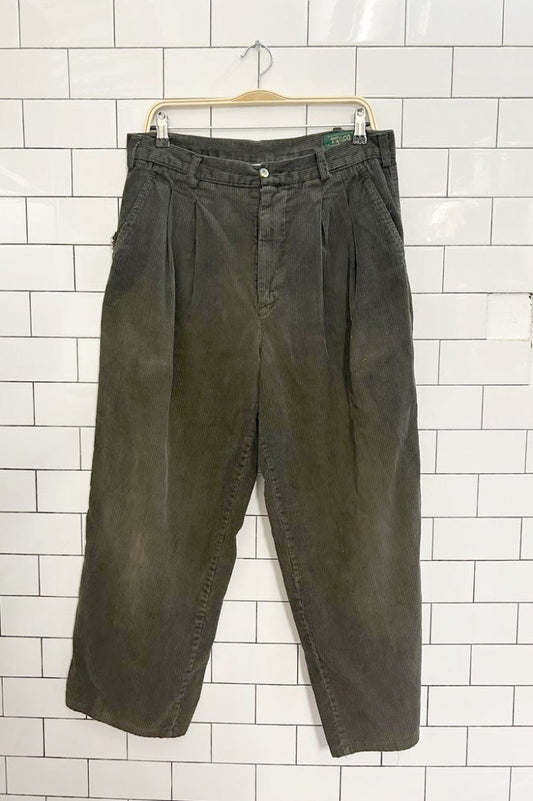 vintage 90s tt&co chunky corduroy pant - good market thrift store