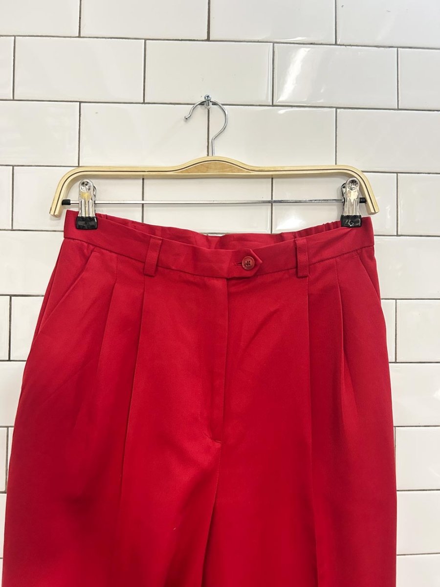 vintage 00s ll bean casual high - rise pleated trousers - good market thrift store