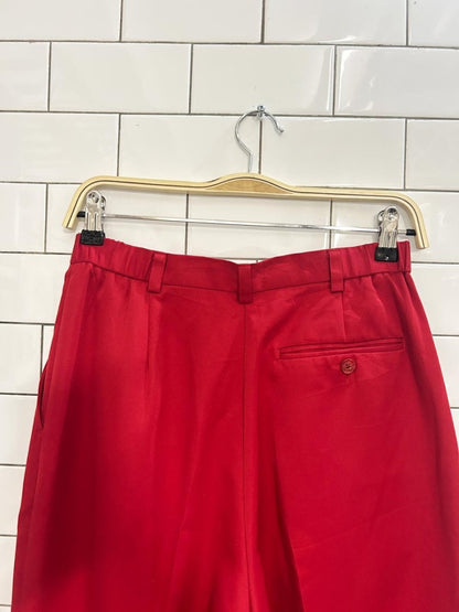 vintage 00s ll bean casual high - rise pleated trousers - good market thrift store