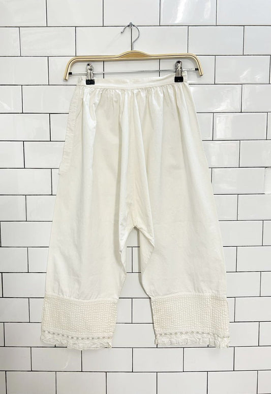 vintage 100% cotton pantaloon bloomers - good market thrift store