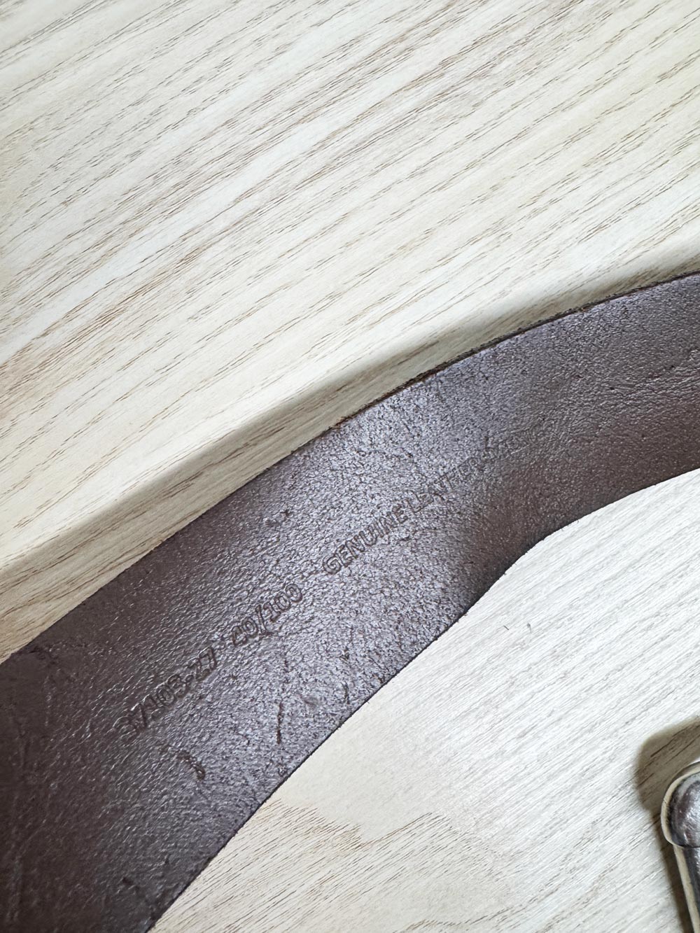 vintage 00s levi's rustic leather belt | made in Mexico