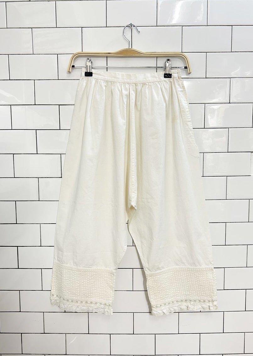 vintage 100% cotton pantaloon bloomers - good market thrift store