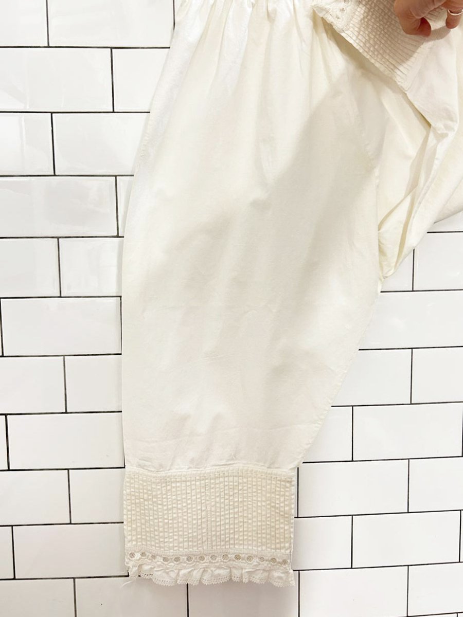 vintage 100% cotton pantaloon bloomers - good market thrift store