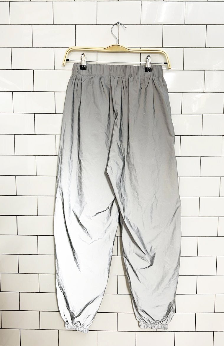 y2k high waisted hi - vis utility pants - good market thrift store