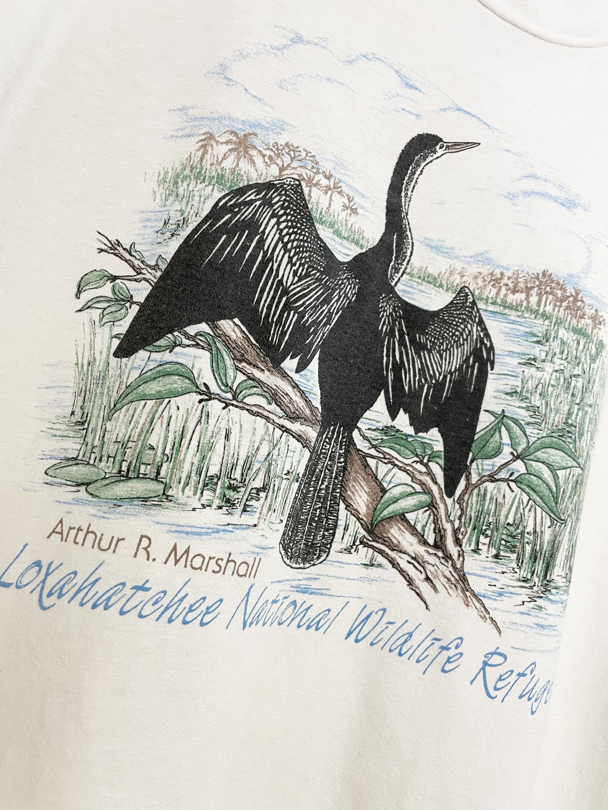 vintage hanes single stitch bird nature graphic tee | made in USA