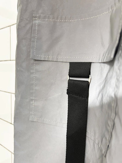 y2k high waisted hi - vis utility pants - good market thrift store