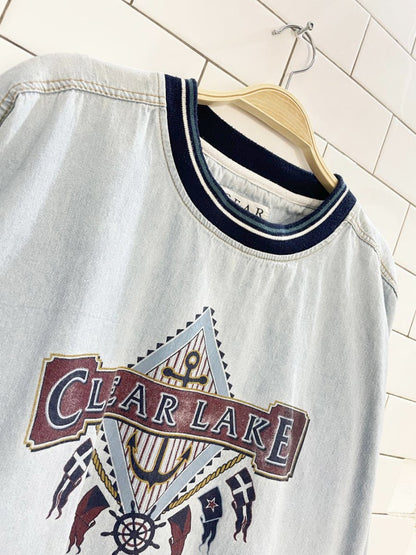 vintage cedar lake denim sweatshirt - good market thrift store