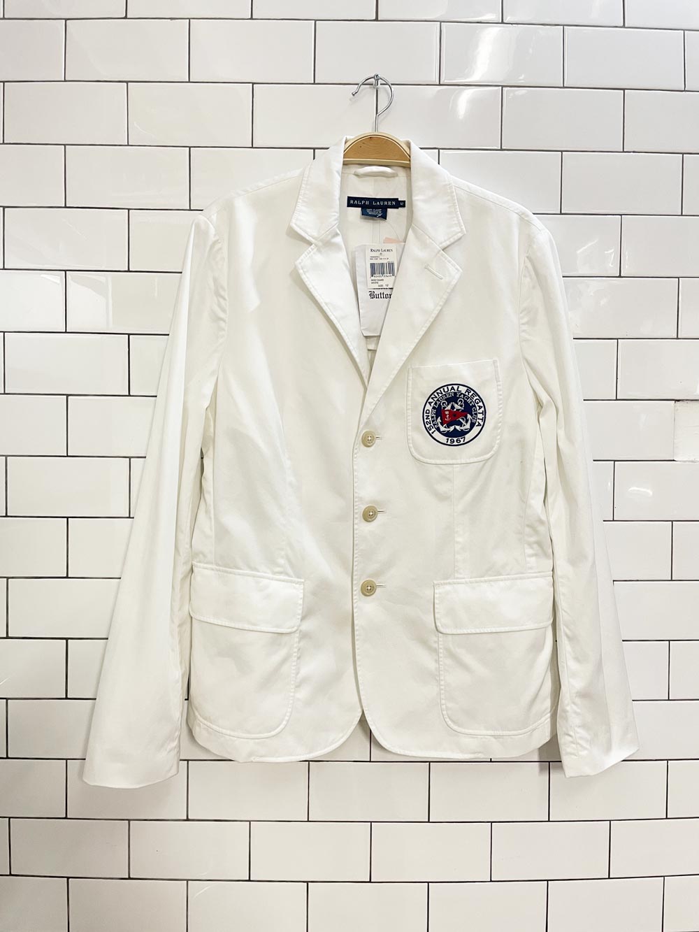 nwt ralph lauren blue label regatta crest pocket blazer - good market thrift store