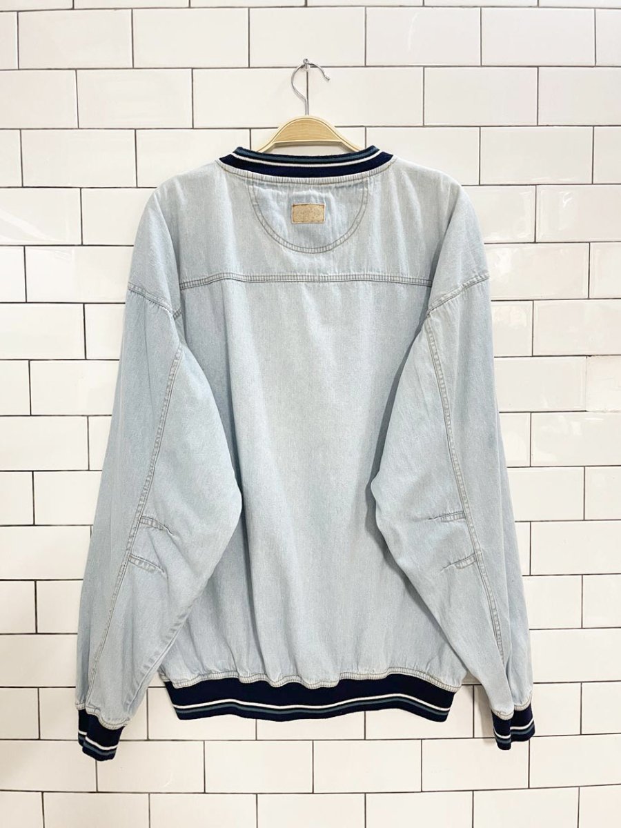 vintage cedar lake denim sweatshirt - good market thrift store