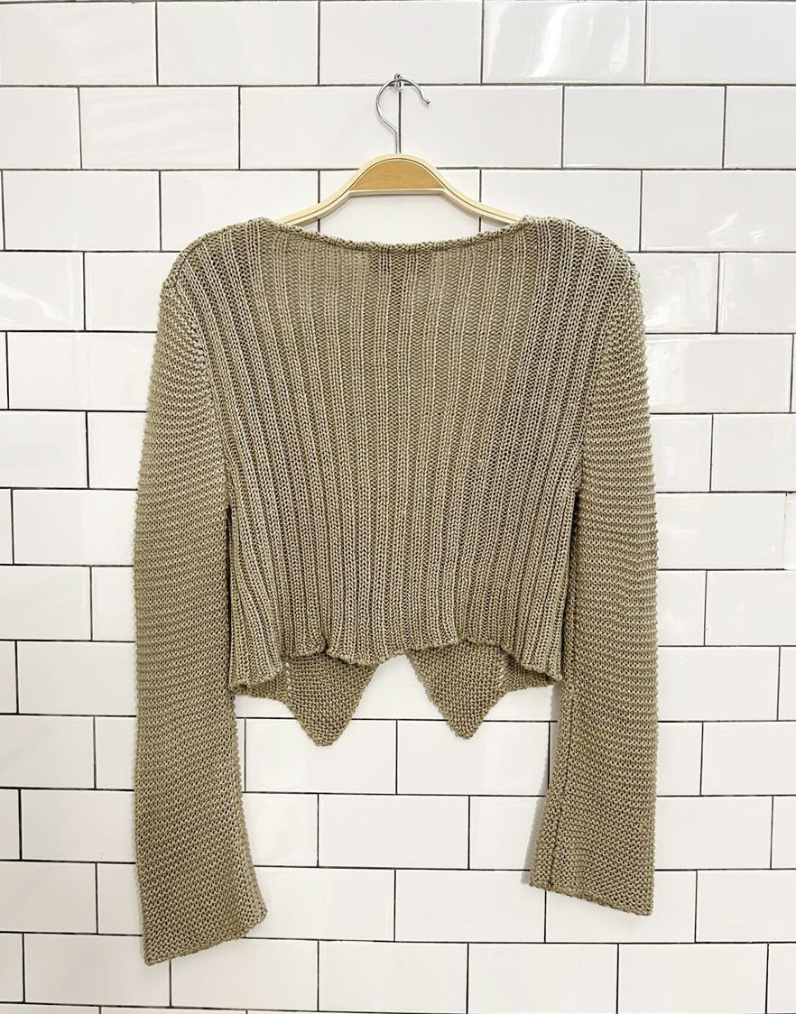 vintage 00s lana lee knit cardigan top - good market thrift store