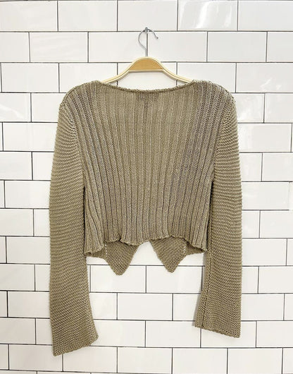 vintage 00s lana lee knit cardigan top - good market thrift store