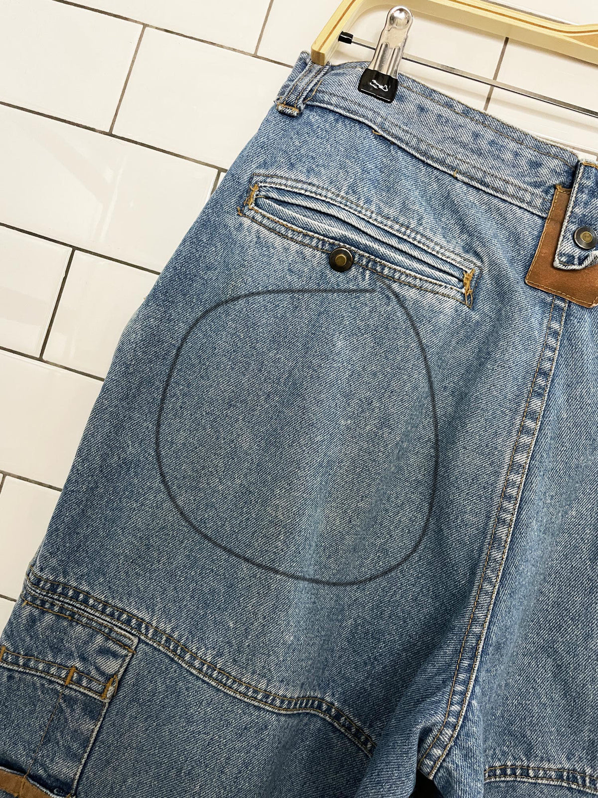 vintage 90s bugle boy pleated search + rescue jeans