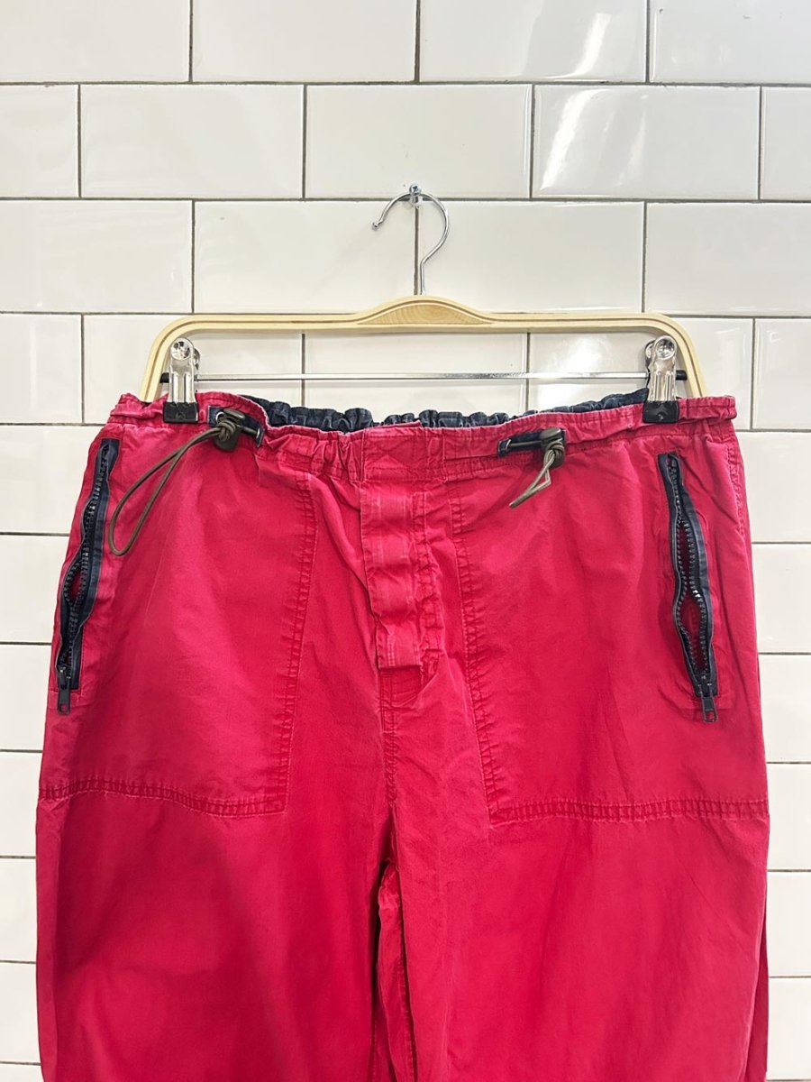 vintage 00s bluenotes parachute pants - good market thrift store