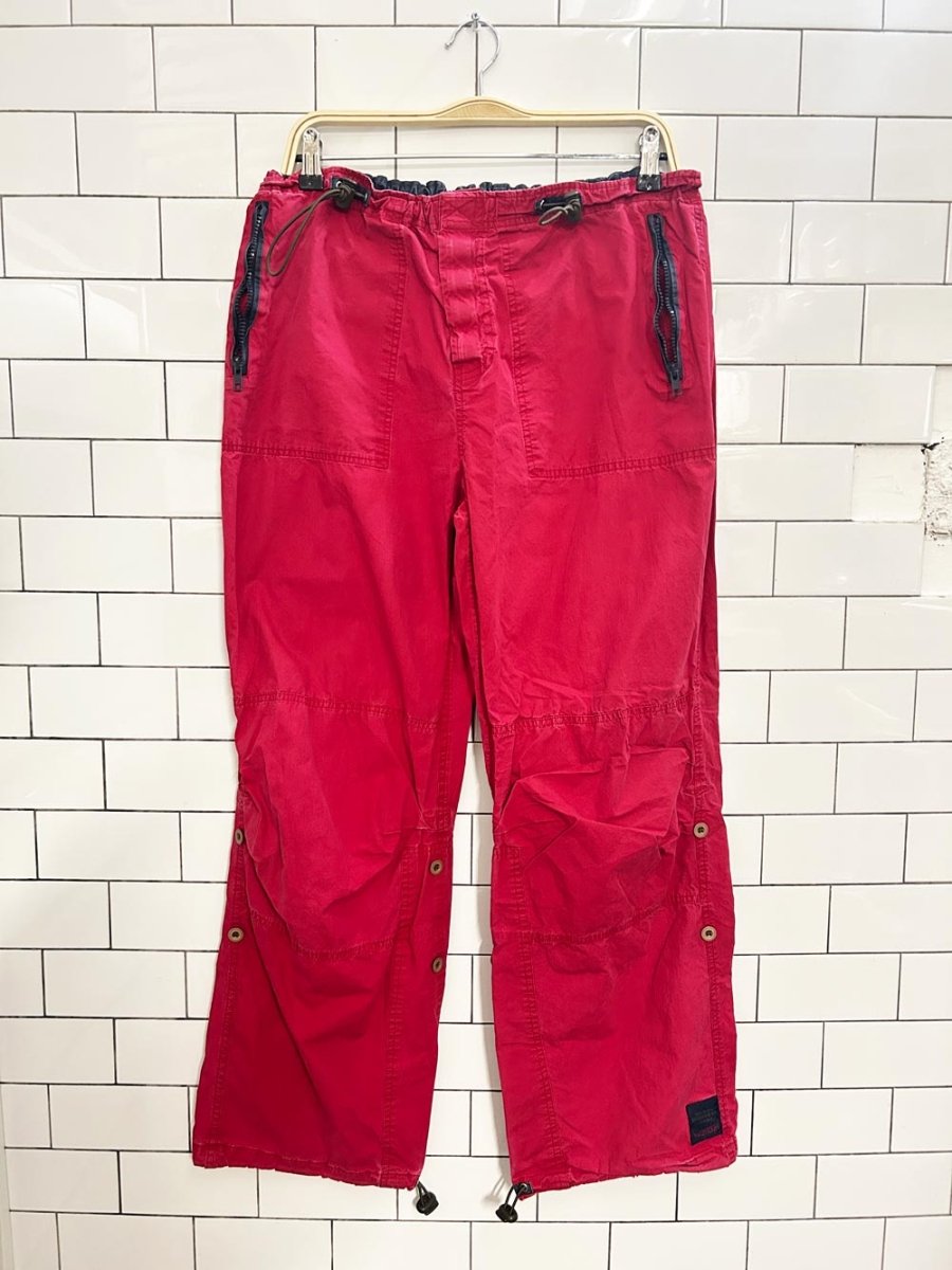 vintage 00s bluenotes parachute pants - good market thrift store