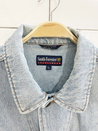 vintage smith - forester light wash denim jacket - good market thrift store