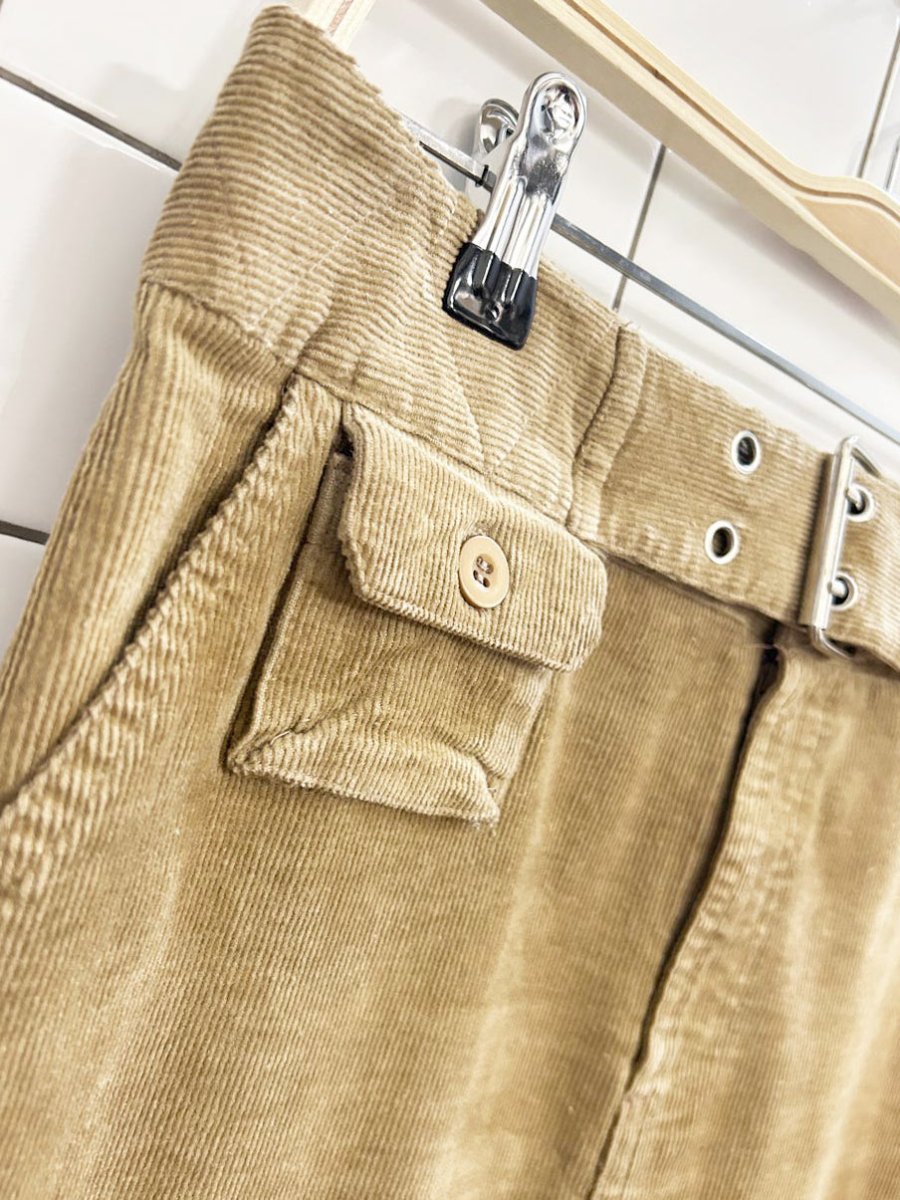 y2k who's tracy corduroy belted maxi skirt | tracy evans - good market thrift store