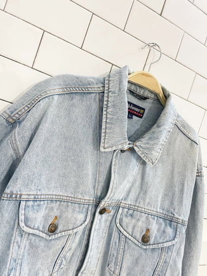 vintage smith - forester light wash denim jacket - good market thrift store