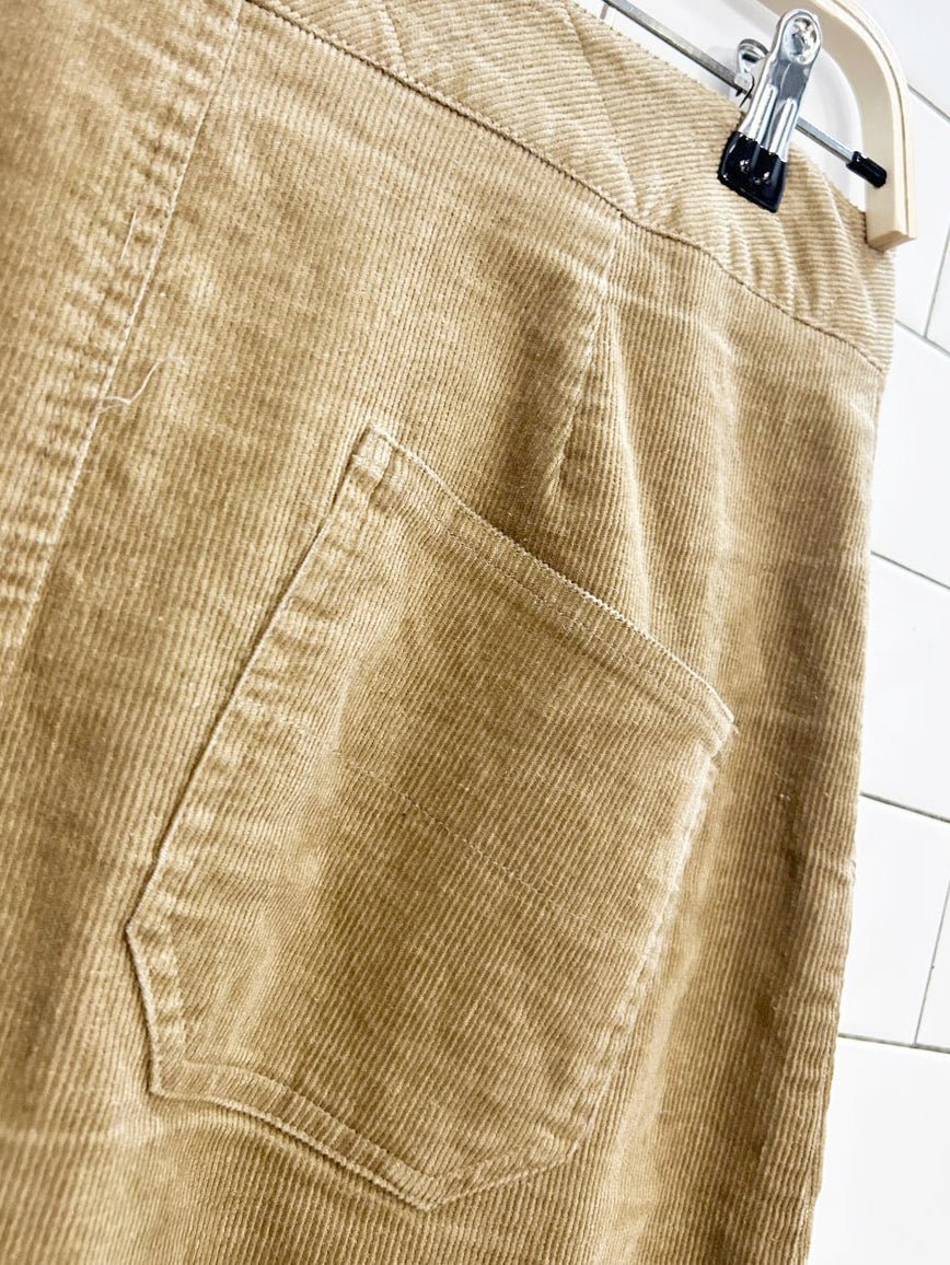 y2k who's tracy corduroy belted maxi skirt | tracy evans - good market thrift store