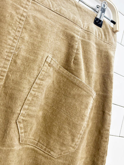 y2k who's tracy corduroy belted maxi skirt | tracy evans - good market thrift store