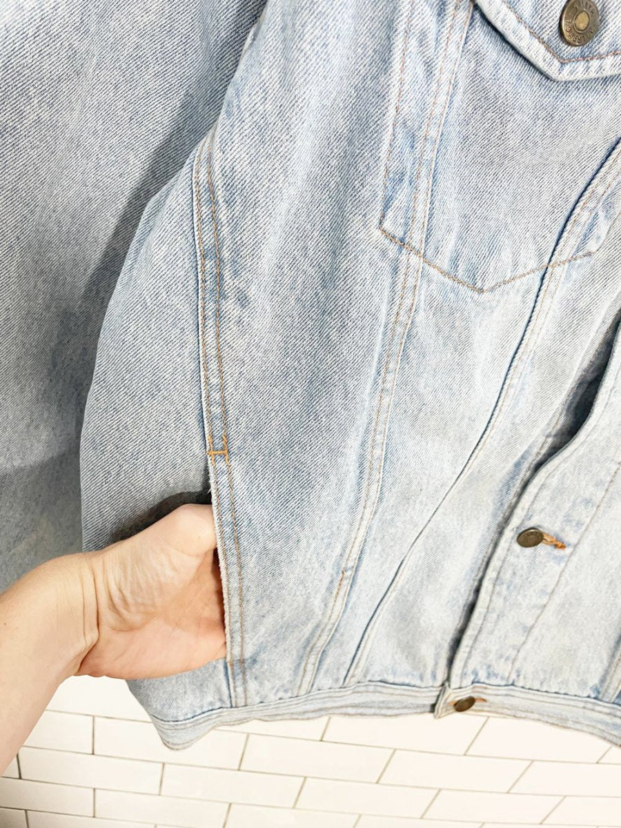 vintage smith - forester light wash denim jacket - good market thrift store