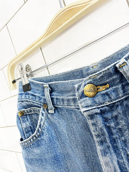 vintage ll bean denim knee - length skirt | made in USA - good market thrift store