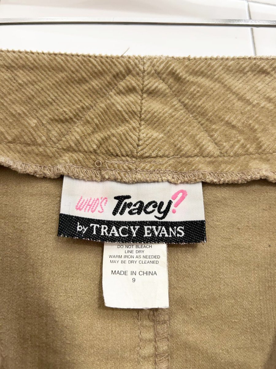 y2k who's tracy corduroy belted maxi skirt | tracy evans - good market thrift store