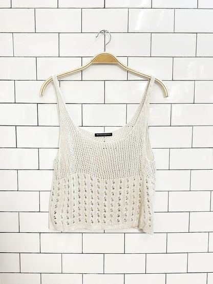 brandy melville cropped knit tank top - good market thrift store