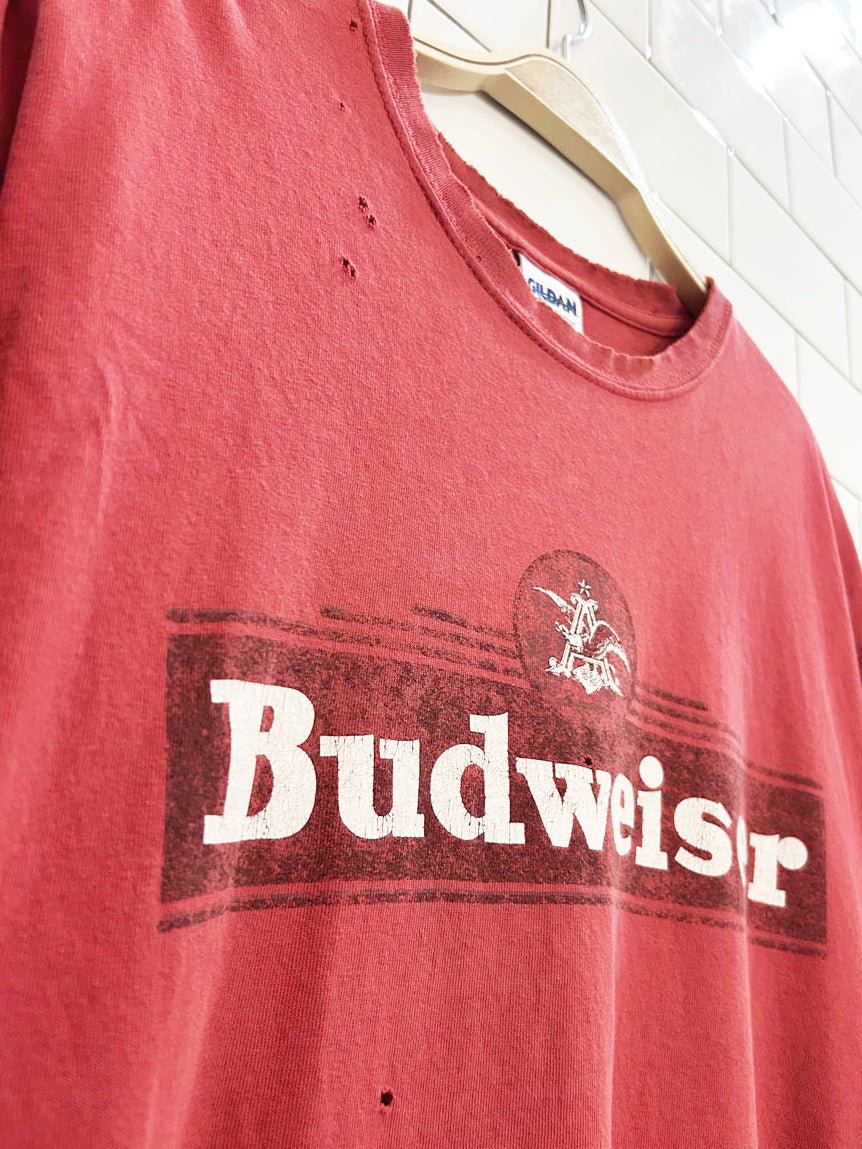vintage 80s budweiser 100% cotton tee | gildan - good market thrift store