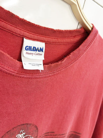 vintage 80s budweiser 100% cotton tee | gildan - good market thrift store