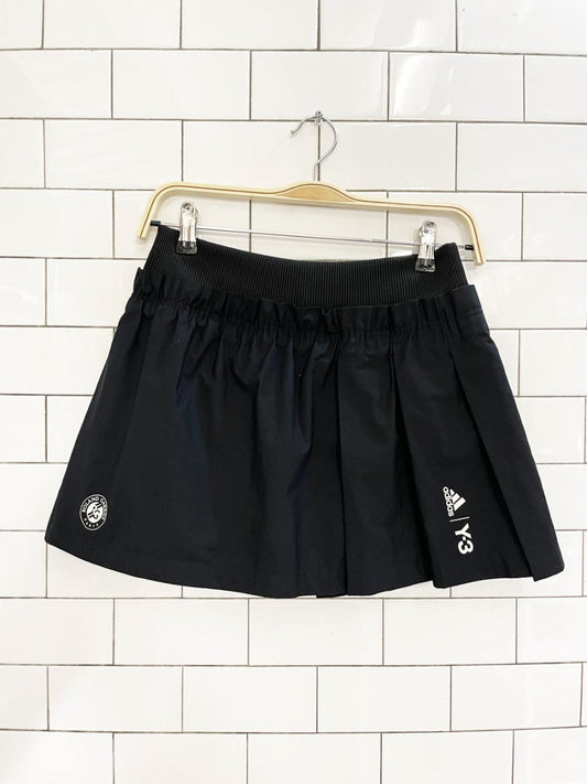 adidas x roland garros 2015 Y - 3 pleated tennis skort - good market thrift store