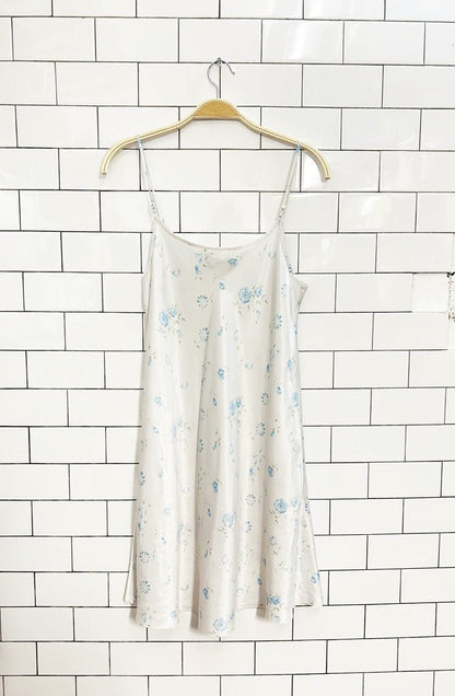 vintage 00s variance floral satin slip dress - good market thrift store