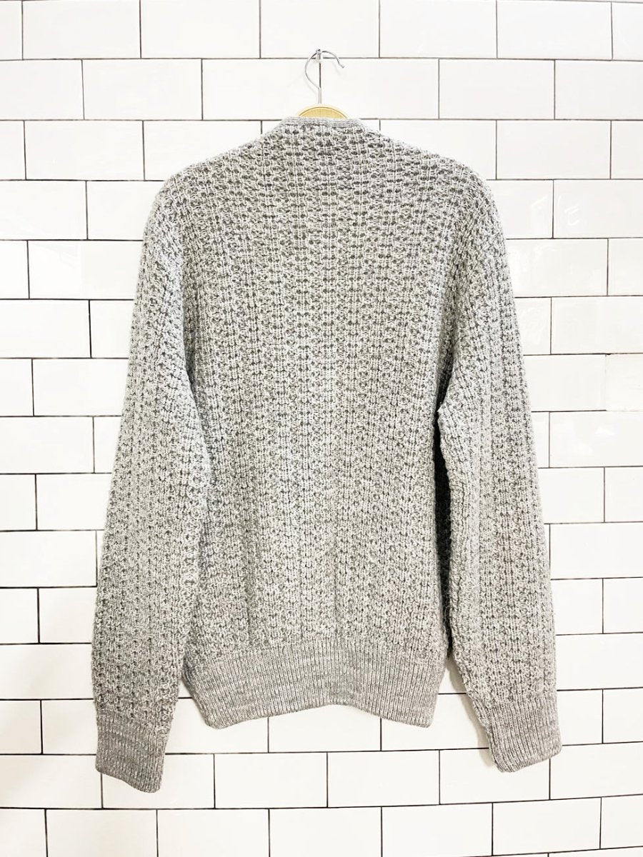 vintage 80s prince bellini cable knit chunky dad cardigan - good market thrift store