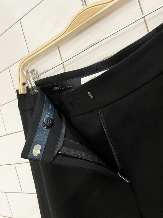 armani collezioni side panel stretch slim pant - good market thrift store