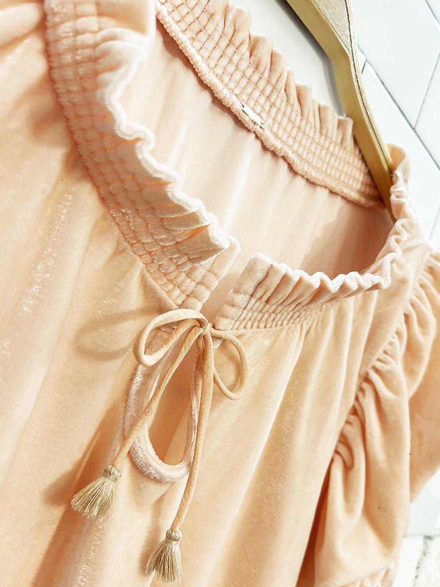 nwt free people teresa velvet top - good market thrift store