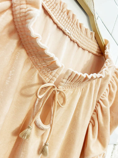 nwt free people teresa velvet top - good market thrift store