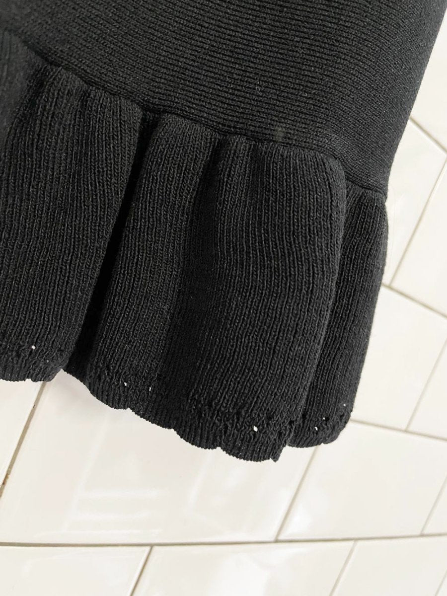 nado france knit pointelle ruffle trim skirt - good market thrift store