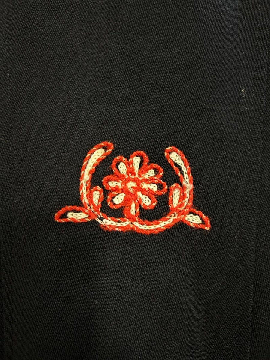 vintage 40s lanz of salzburg austrian embroidered wool coat - good market thrift store
