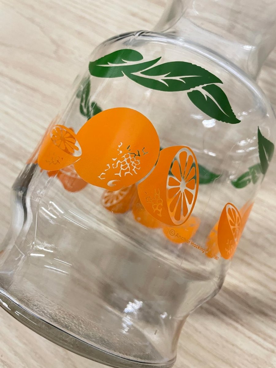 vintage orange juice carafe - good market thrift store