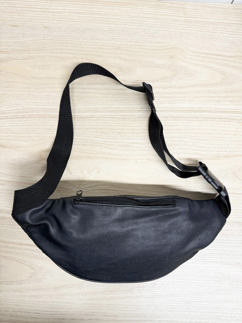 leather multi-pocket belt bag | adjustable strap