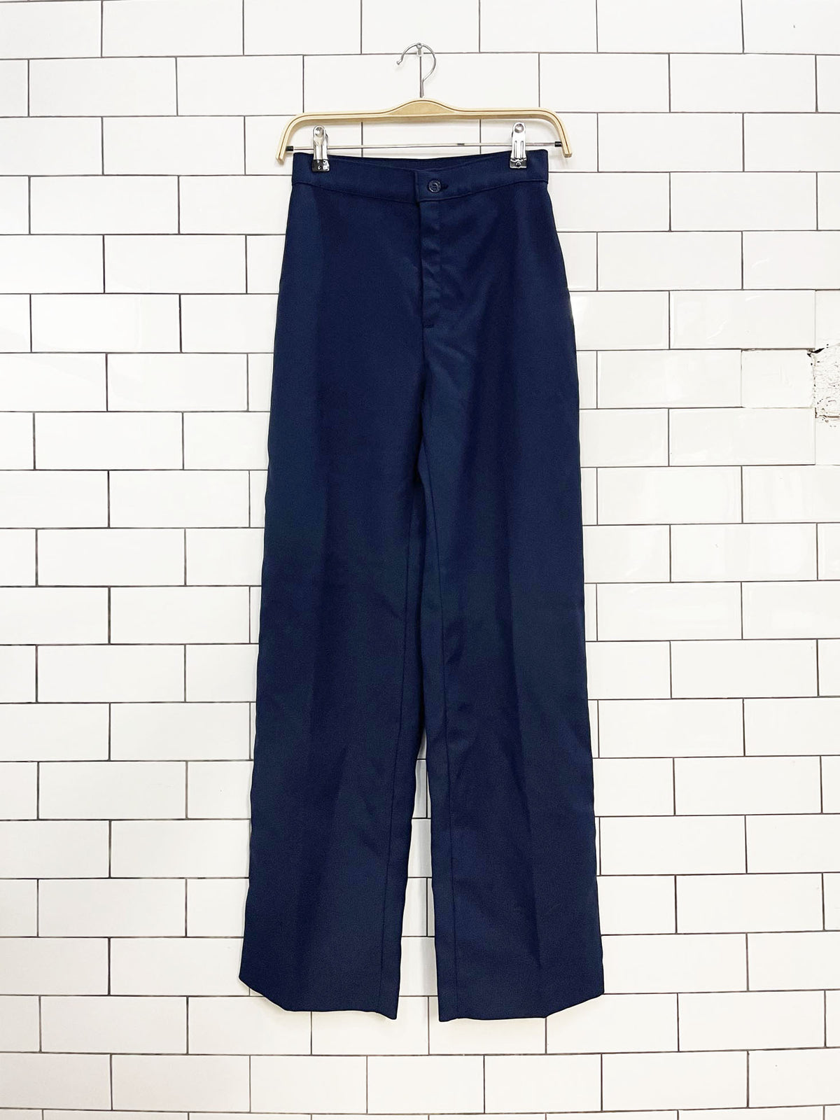 vintage 70s levi's bend over high rise wide leg slacks | scovill zipper