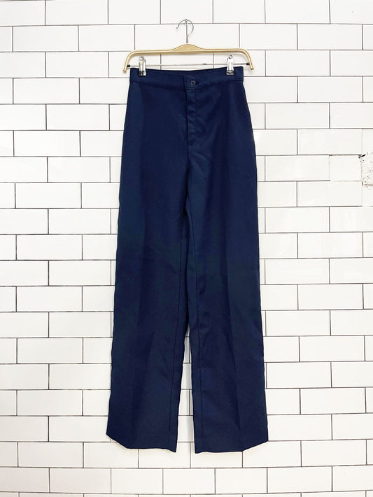 vintage 70s levi's bend over high rise wide leg slacks | scovill zipper