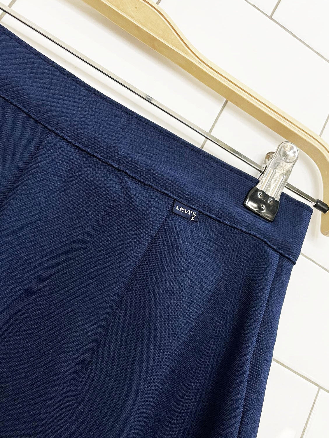 vintage 70s levi's bend over high rise wide leg slacks | scovill zipper