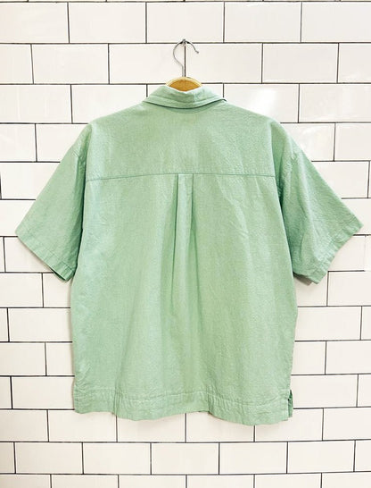 taller de mantra lesly embroidered resort shirt - good market thrift store